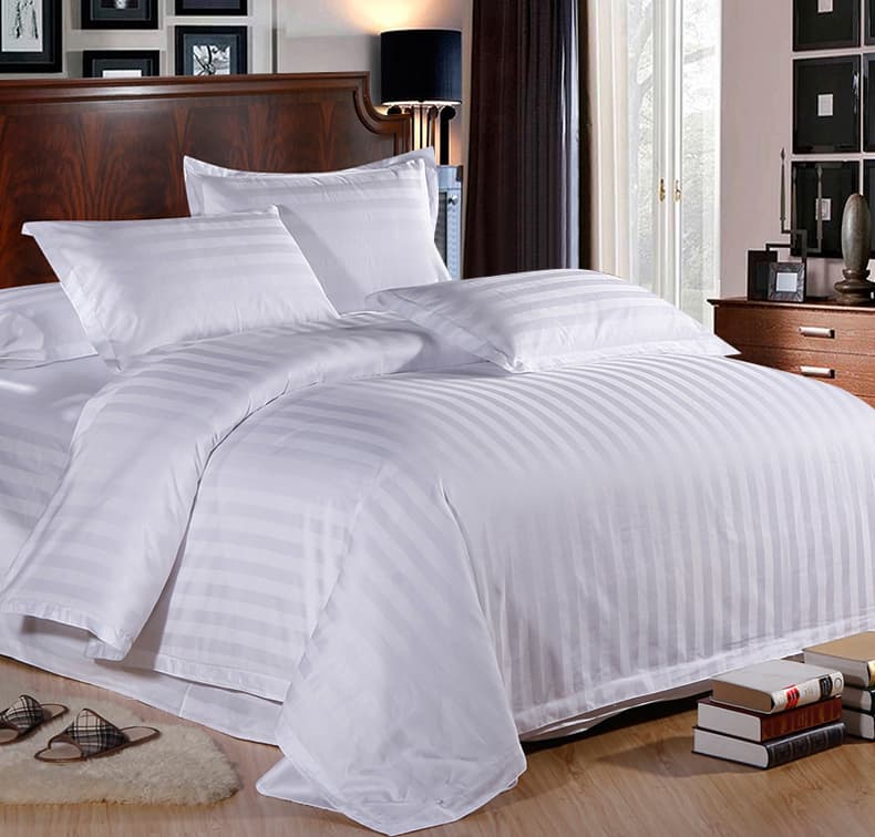 Luxury Satin Stripe Duvet & Cover Set