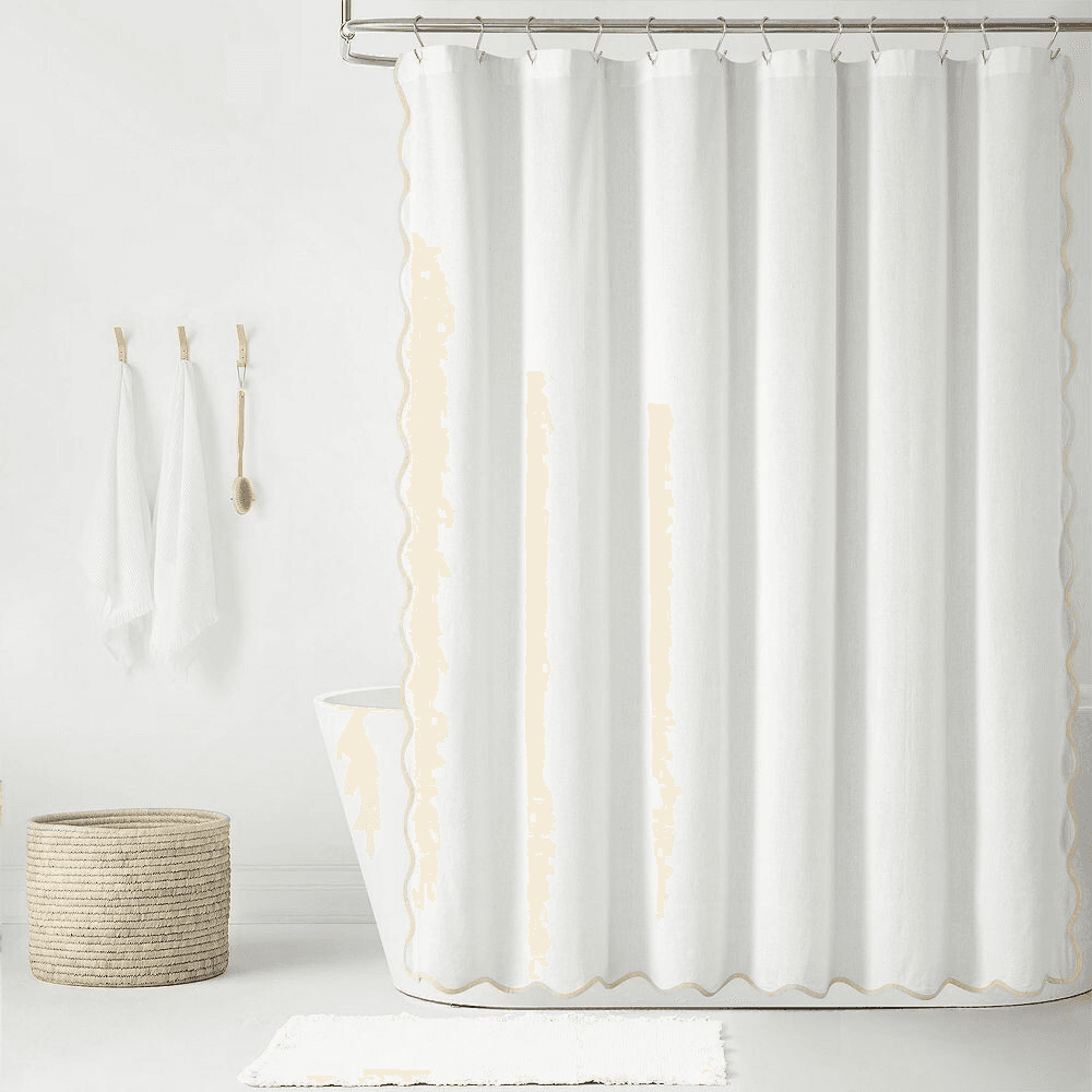 Waffle Weave Shower Curtain